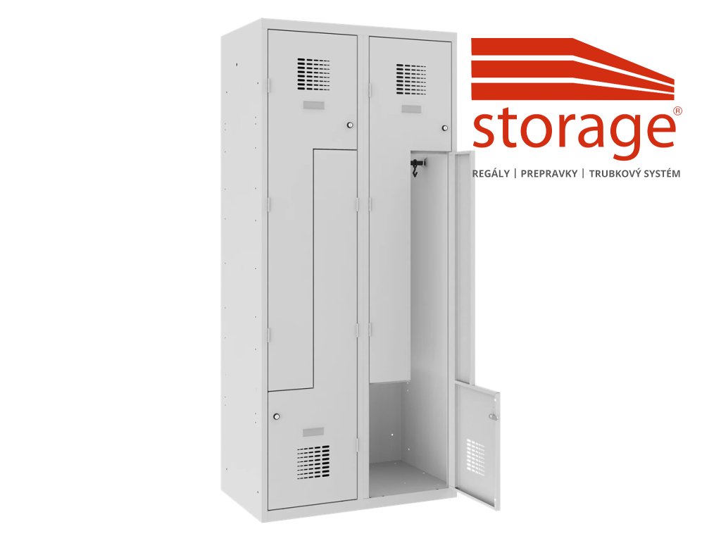 Šatník Sul 42 W (color_body RAL 7035, svetlošedá, color_door RAL 7035, svetlošedá)
