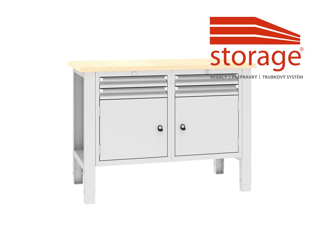 Stôl Swt 12/7 (color_body RAL 7035, svetlošedá, color_door RAL 7035, svetlošedá)