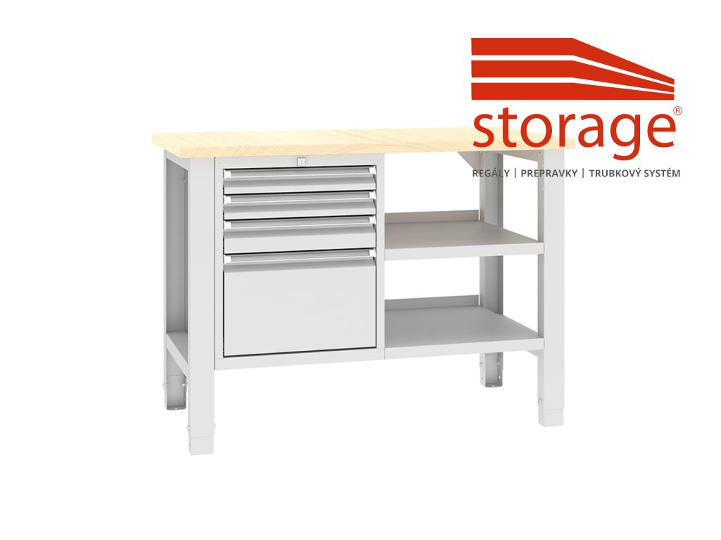 Stôl Swt 12/9 (color_body RAL 7035, svetlošedá, color_door RAL 7035, svetlošedá)