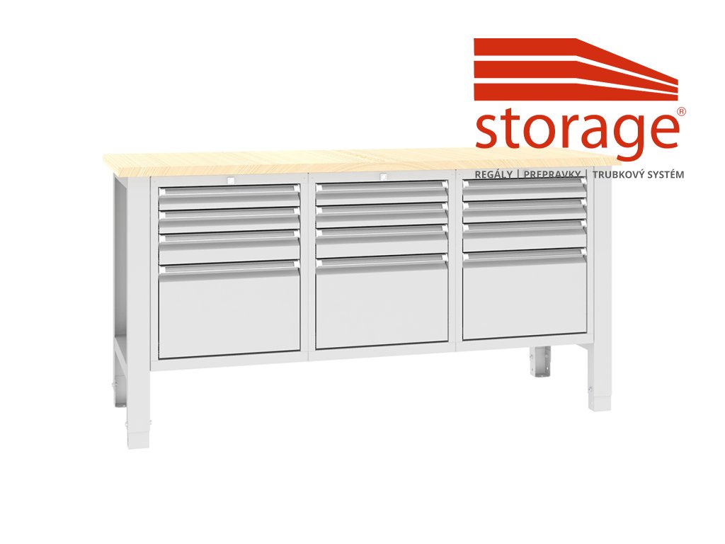 Stôl Swt 17/3 (color_body RAL 7035, svetlošedá, color_door RAL 7035, svetlošedá)