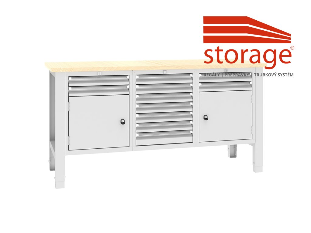 Stôl Swt 17/7 (color_body RAL 7035, svetlošedá, color_door RAL 7035, svetlošedá)