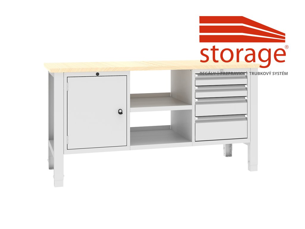 Stôl Swt 17/10 (color_body RAL 7035, svetlošedá, color_door RAL 7035, svetlošedá)