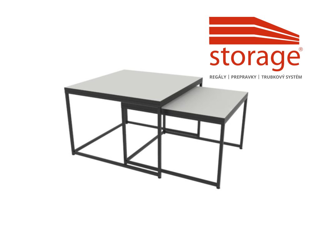 Konferenčný stolík Stk 1 (color_body RAL 7035, svetlošedá)