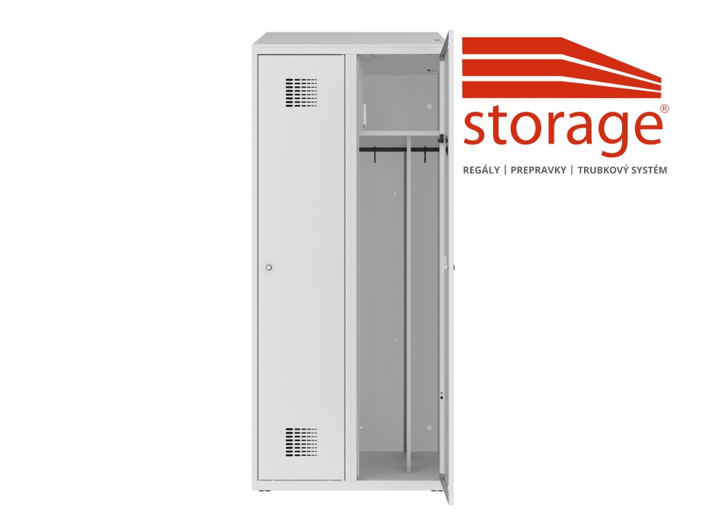 Šatník Msum 420v (color_body RAL 7035, svetlošedá, color_door RAL 7035, svetlošedá)