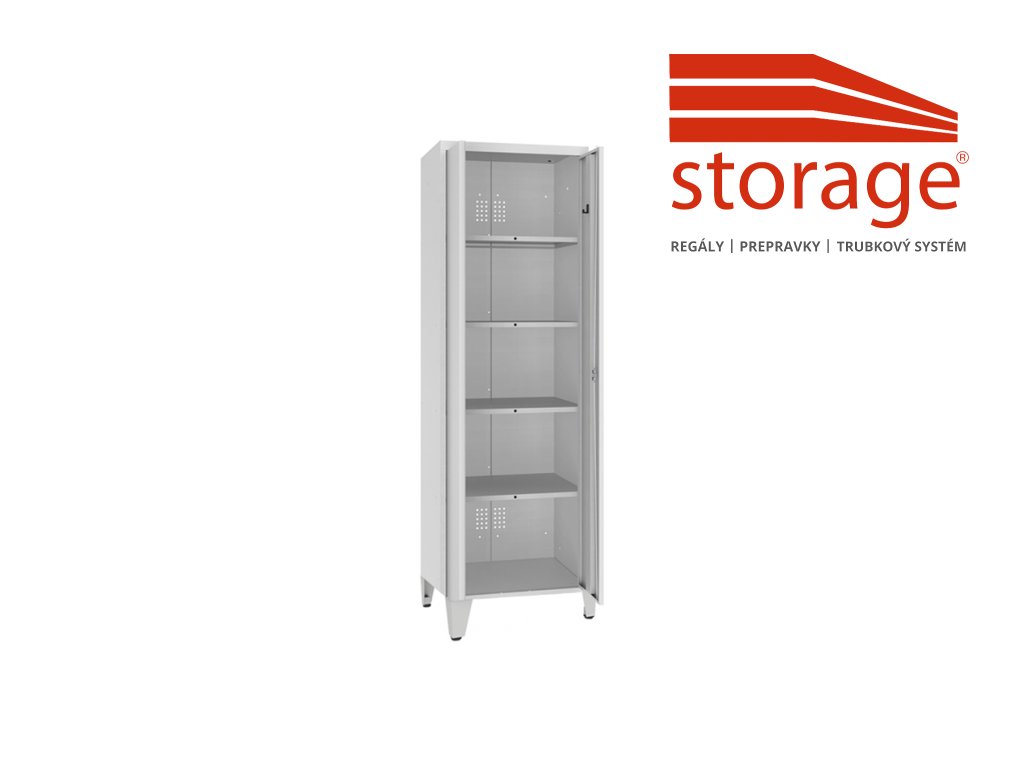 Šatník MSU 60 n (color_body RAL 7035, svetlošedá, color_door RAL 7035, svetlošedá)