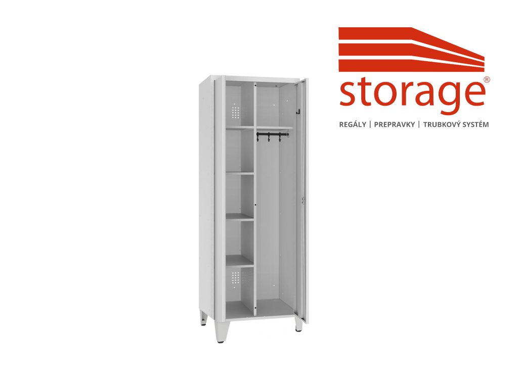Šatník MSU 81 n (color_body RAL 7035, svetlošedá, color_door RAL 7035, svetlošedá)