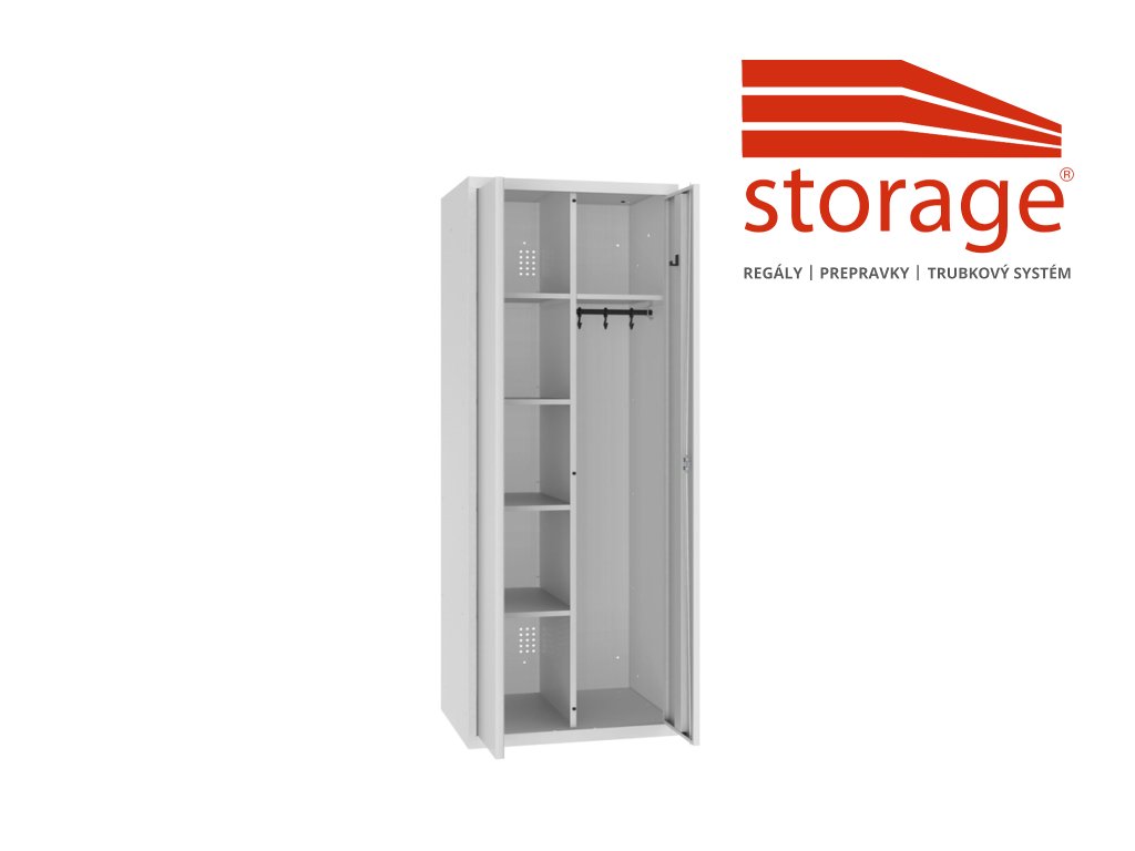 Šatňová skriňa MSU 81 (color_body RAL 7035, svetlošedá, color_door RAL 7035, svetlošedá)