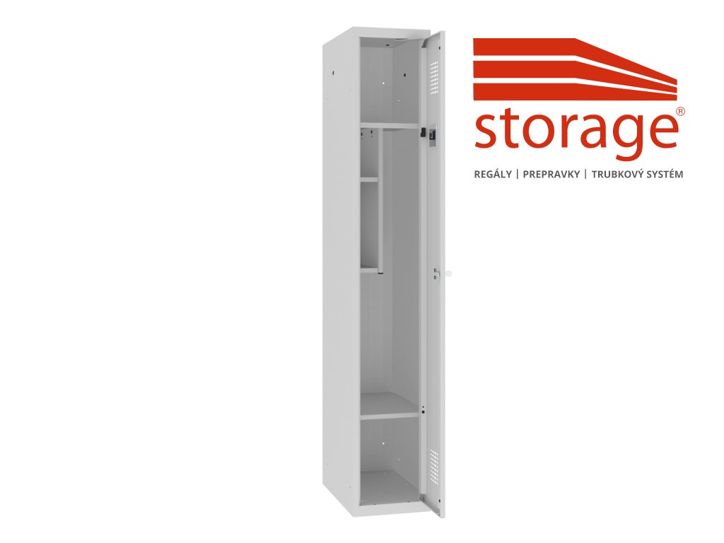 Jednodverový školský šatník Sms 310 (color_body RAL 7035, svetlošedá, color_door RAL 7035, svetlošedá)