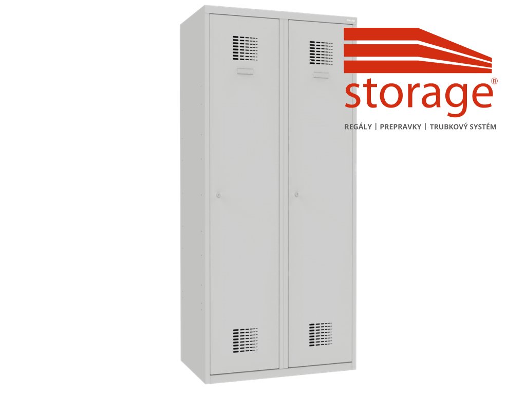 Šatník Sum 420 W lx (color_body RAL 7035, svetlošedá, color_door RAL 7035, svetlošedá)