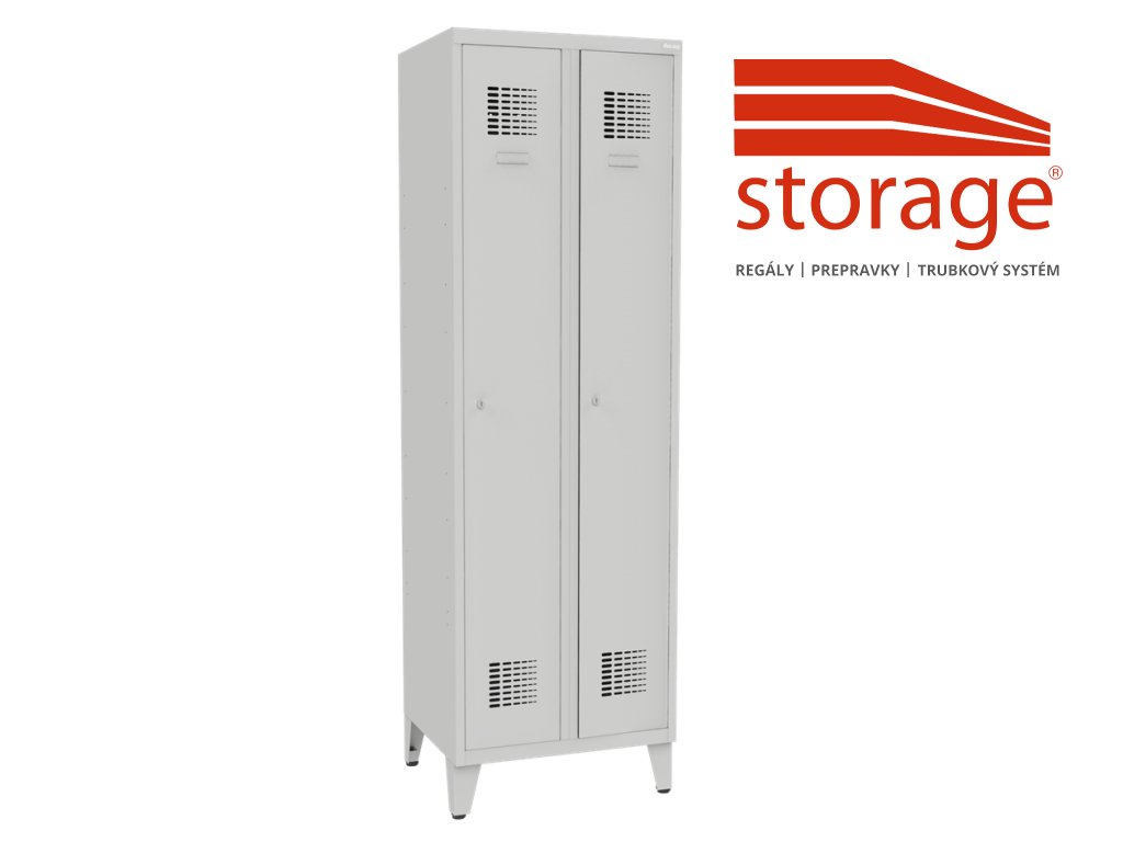 Šatník Sum 321 W lx (color_body RAL 7035, svetlošedá, color_door RAL 7035, svetlošedá)