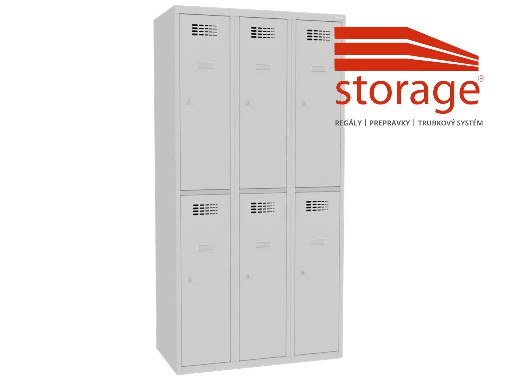 Šatník Sus 332 W lx (color_body RAL 7035, svetlošedá, color_door RAL 7035, svetlošedá)