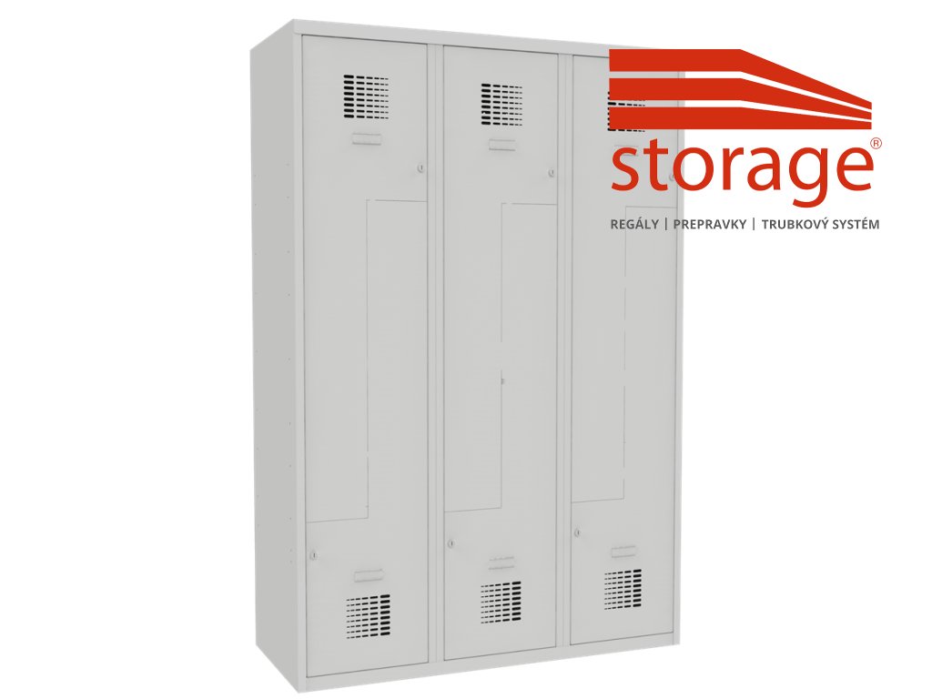 Šatník Sul 43 W lx (color_body RAL 7035, svetlošedá, color_door RAL 7035, svetlošedá)