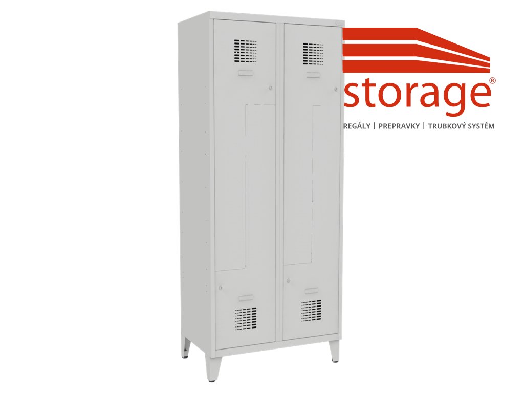 Šatník Sul 42 Wn lx (color_body RAL 7035, svetlošedá, color_door RAL 7035, svetlošedá)