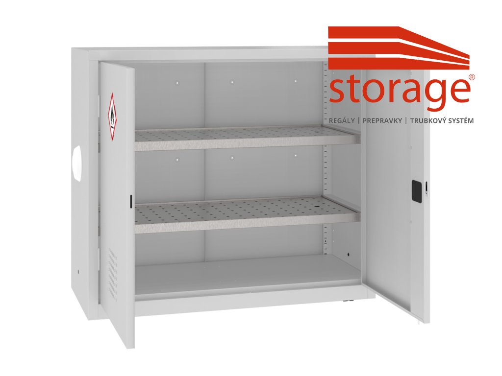 Skriňa na chemikálie MSW 112/5-24pa (color_body RAL 7035, svetlošedá, color_door RAL 7035, svetlošedá)