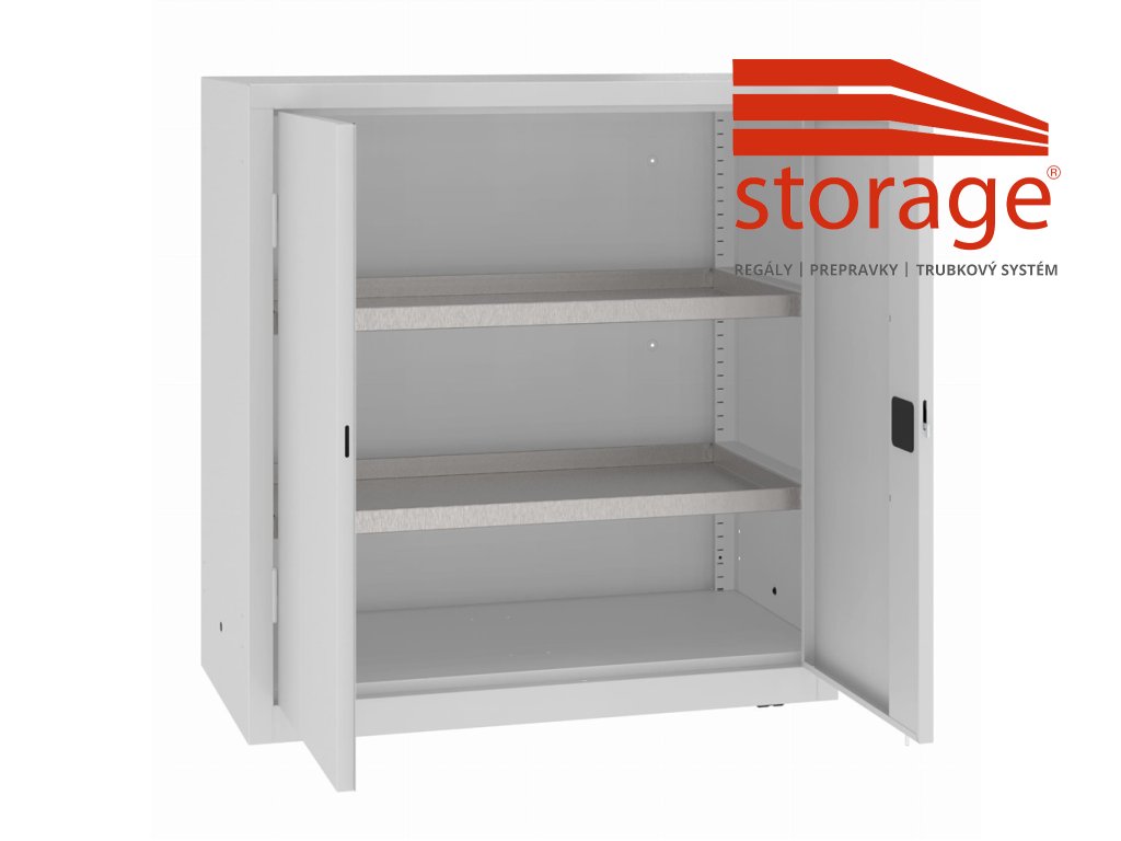 Skriňa so záchytnými policami MSW 110/5-19 (color_body RAL 7035, svetlošedá, color_door RAL 7035, svetlošedá)