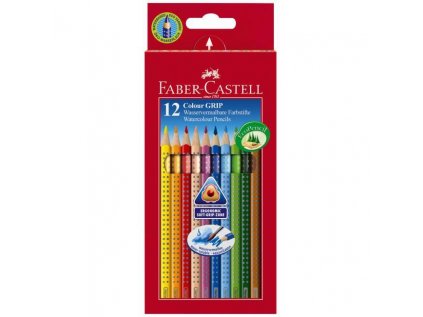 108387 1 farbicky akvarelove faber castell color grip 12ks farebne