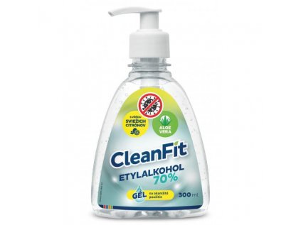 117534 1 cleanfit dezinfekcny gel 70 citrus na ruky s pumpickou 300 ml