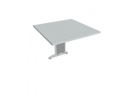 136719 1 doplnkovy stol flex 80x75 5x80 cm sivy kov