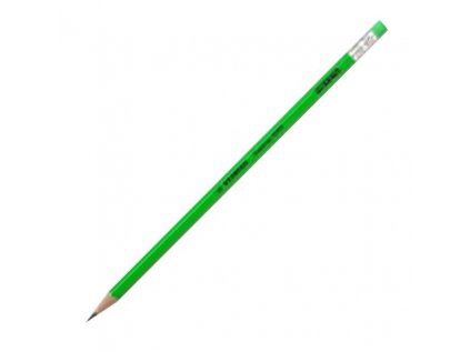 148659 ceruzka stabilo swano fluo s gumou zelena 12ks