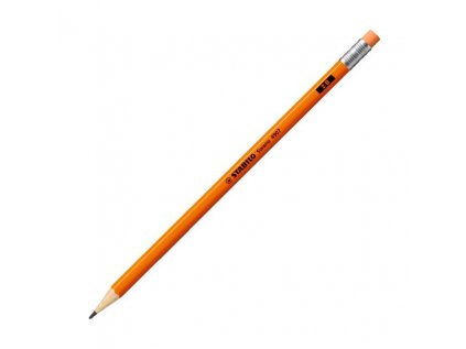 148662 1 ceruzka stabilo swano fluo s gumou oranzova 12ks