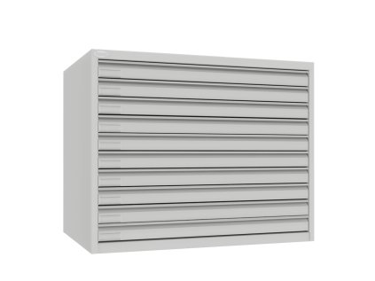 Výkresová skriňa Srm 201 (color_body RAL 7035, svetlošedá, color_door RAL 7035, svetlošedá)