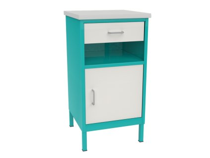 Nočný stolík Szp 1 (color_body RAL 9010, biela, color_door RAL 9010, biela)