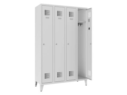 Šatník Sum 341 W (color_body RAL 7035, svetlošedá, color_door RAL 7035, svetlošedá)