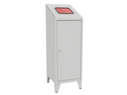 Odpadkový kôš MPO 01 (color_body RAL 7035, svetlošedá, color_door RAL 7035, svetlošedá)