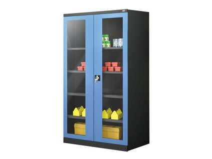 Univerzálna skriňa Sbm 203/600 plexi (color_body RAL 7035, svetlošedá, color_door RAL 7035, svetlošedá)