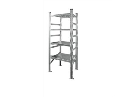 Kovový archívny regál 600x320x1972 mm s nosnosťou 150 kg na policu