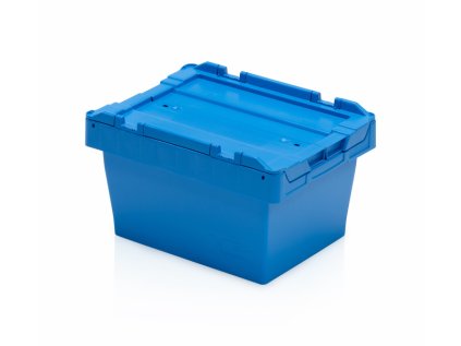 Modrá ALC prepravka 40x30x24 cm s integrovaným vekom