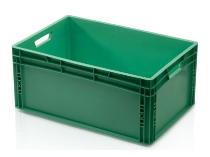 Priemyselná zelená Euro prepravka 60x40x27 cm s objemom 56 litrov