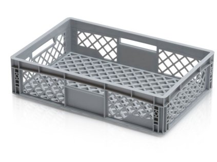 Dierovaná plastová prepravka 60x40x15 cm