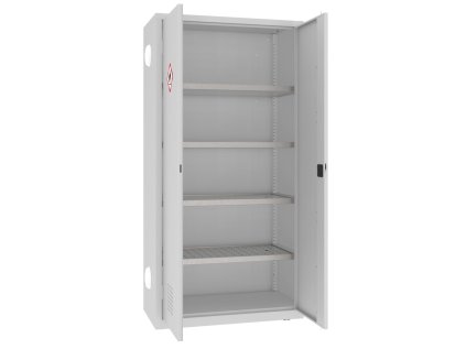 Skriňa na chemikálie MSW 210/5-25pa (color_body RAL 7035, svetlošedá, color_door RAL 7035, svetlošedá)