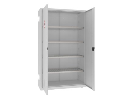 Skriňa na chemikálie MSW 212/5-25pa (color_body RAL 7035, svetlošedá, color_door RAL 7035, svetlošedá)