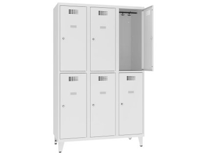 Šatník Sus 432 Wn (color_body RAL 7035, svetlošedá, color_door RAL 7035, svetlošedá)