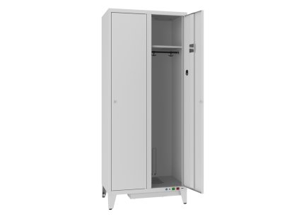 Šatník s vyhrievaním a ventiláciou Sum 421 W (color_body RAL 7035, svetlošedá, color_door RAL 7035, svetlošedá)