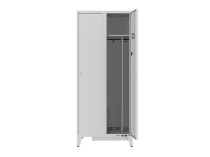 Šatník s vyhrievaním a ventiláciou Sum 421 W (color_body RAL 7035, svetlošedá, color_door RAL 7035, svetlošedá)