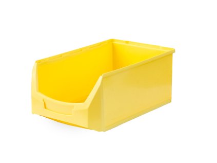 Žltá skosená prepravka 50x31x20 cm, vysoká nosnosť