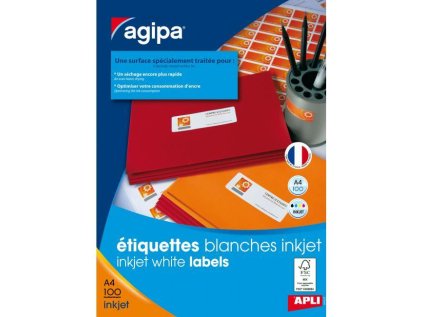 82413 1 etikety inkjet 63 5x33 9mm agipa a4 100 harkov