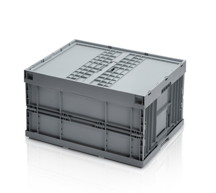 Skladacia prepravka EURO - s vekom 80x60x45(v) cm