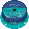 151335 1 verbatim dvd rw 4x 4 7gb cake 25 ks