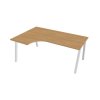 181046 1 pracovny stol uni a ergo pravy 180x75 5x120 cm dub biela