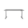 200910 vyskovo nastavitelny stol basic 1 motorovy 160x80 cm podnoz siva doska siva