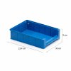 Plastová skladová debna do regálu 300x234x90 mm, nízkoprofilový široký box