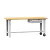 17461 mobilny dielensky stol s drevenou doskou a zasuvkou mps5 715