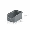 Priemyselný plastový box 16x10x7,5 cm, šedý
