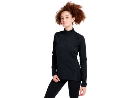 73814 3 damske termopradlo burton heavyweight x base layer quarter zip true black