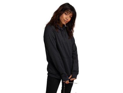 Dámská Mikina Burton Oak Pullover Hoodie True Black Heather