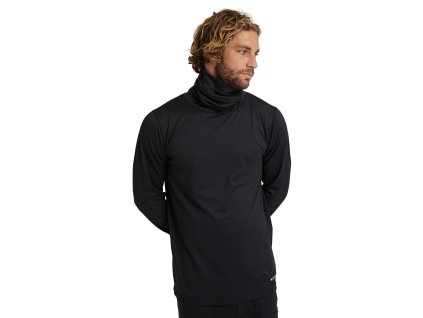 Pánské Termoprádlo Burton Midweight Base Layer Long Neck Shirt True Black